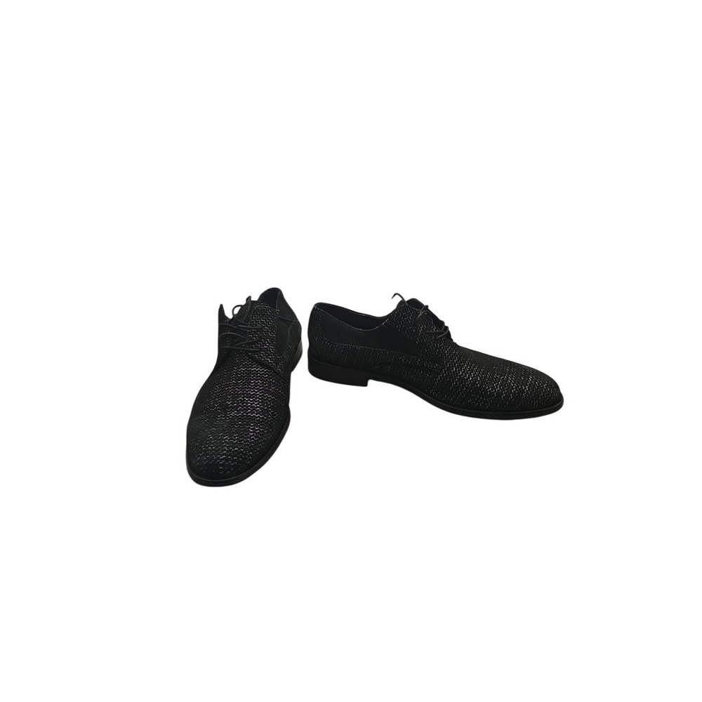 Maczoo Oxford Dress Shoes Black Checkered Lace Up Pointed Toe Size 11‎ 5205 (44)